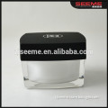 Classic square shaped empty cosmetic packaging; pearl white cosmetic packaging